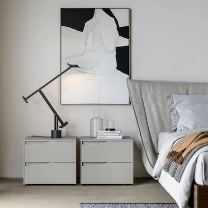 Comodino Wind laccato opaco di Dielle Modus