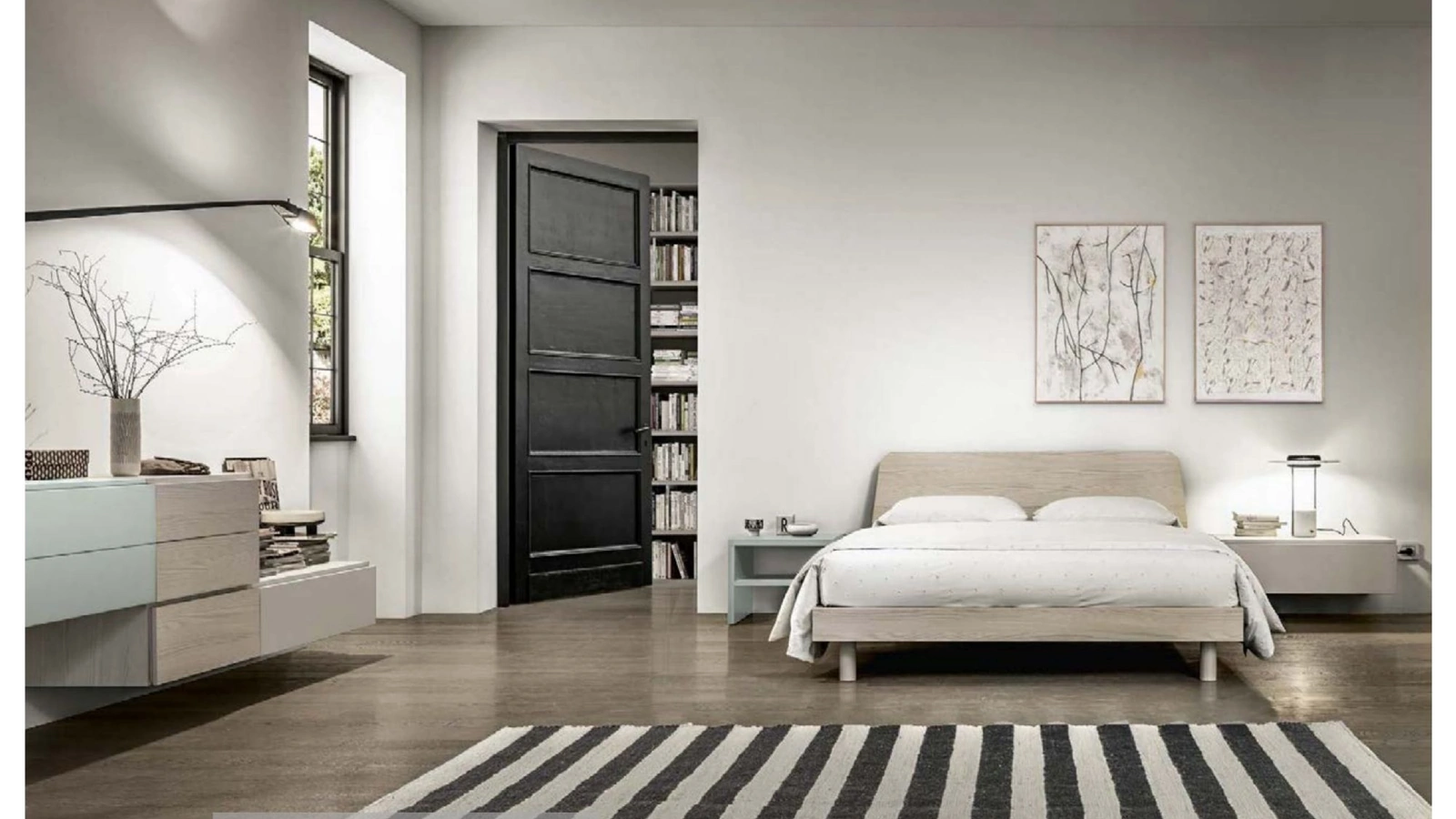 Letto con testiera Adam di Abitare Mobilstella