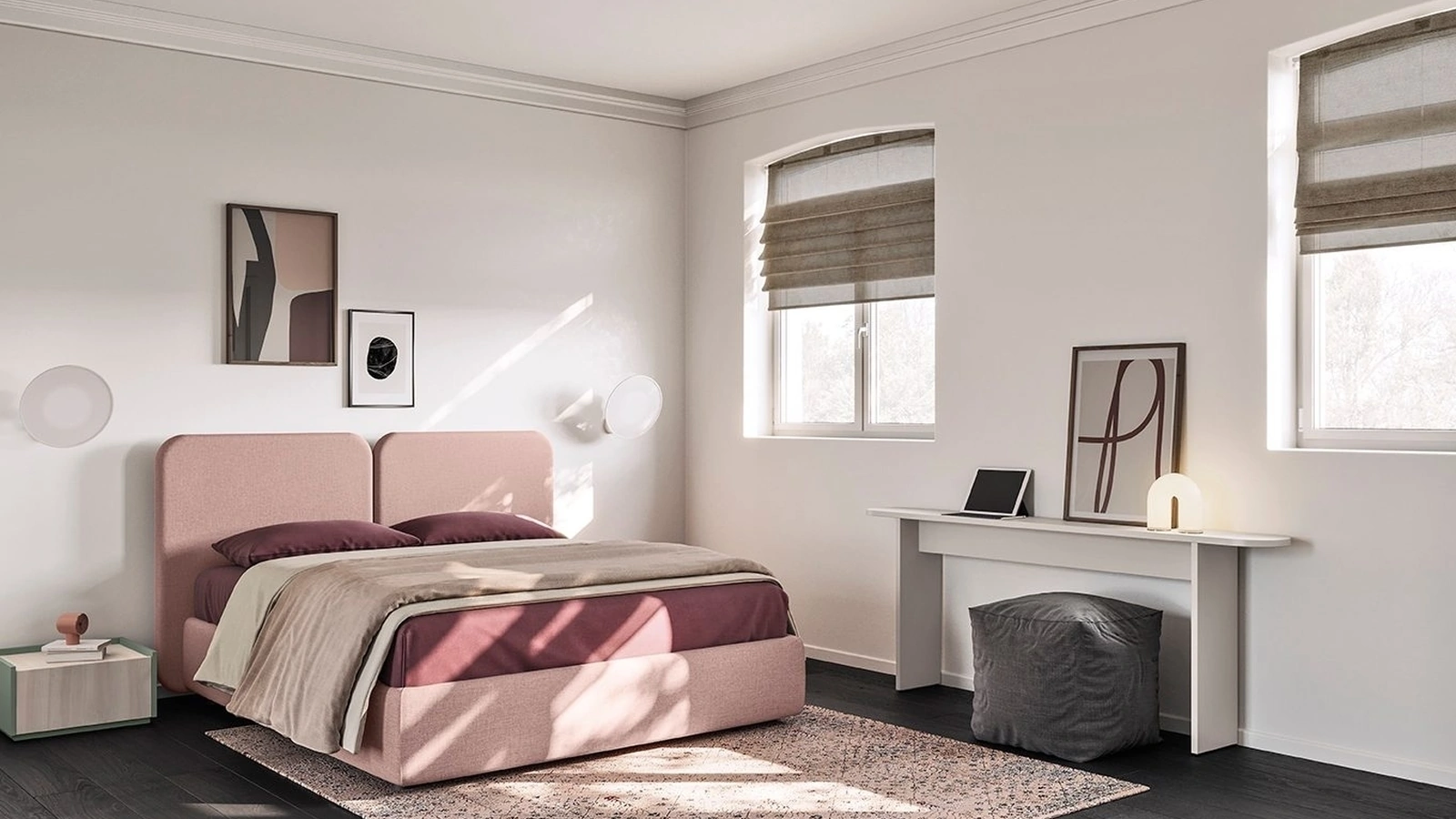 Letto con testiera Alba di Colombini Casa