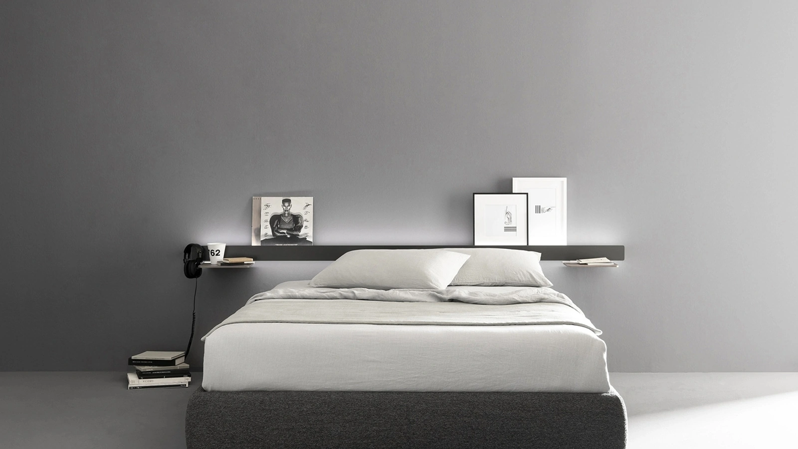 Letto in tessuto Groove di Caccaro