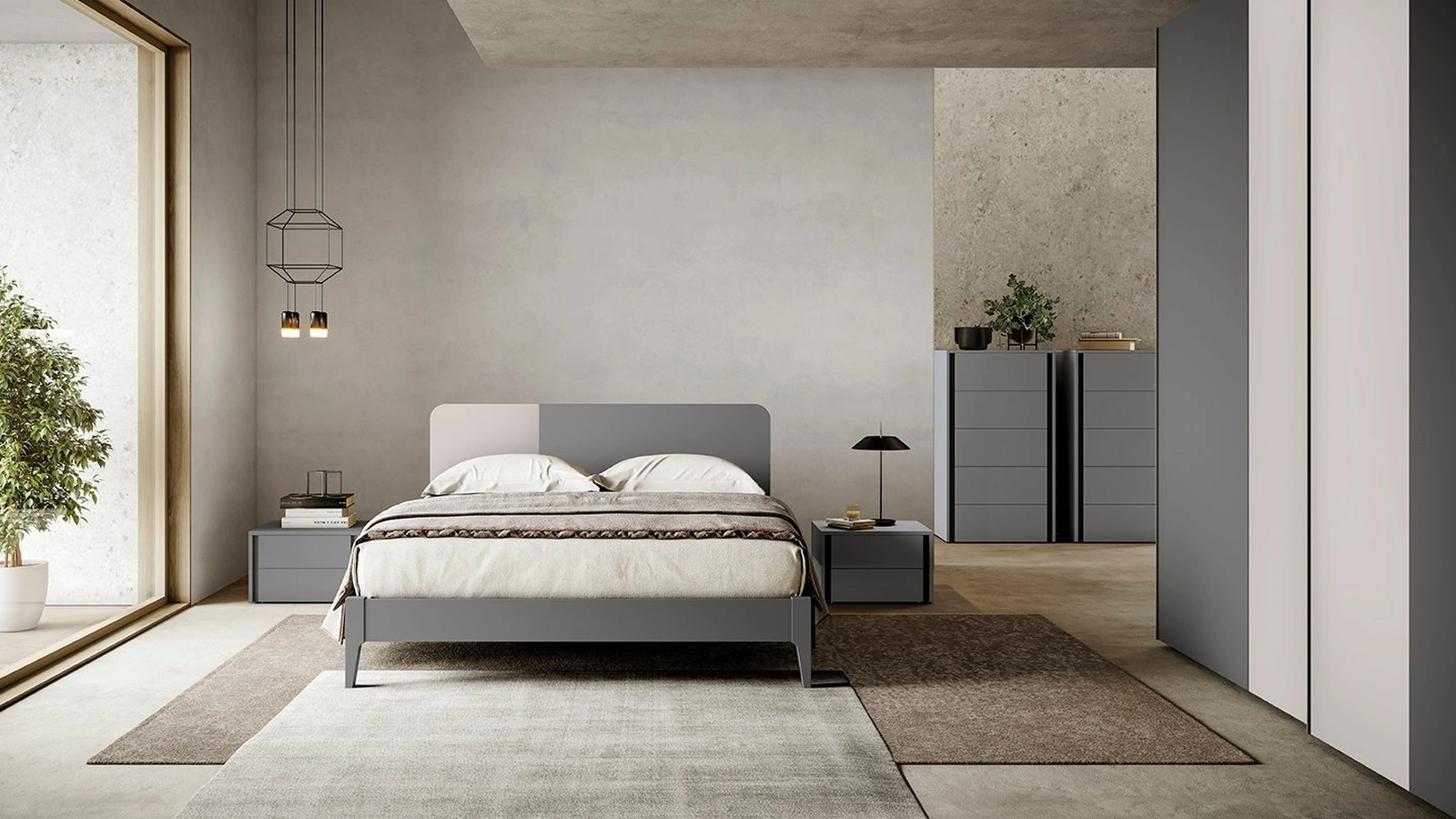 Letto con testiera Golf Sector di Colombini Casa