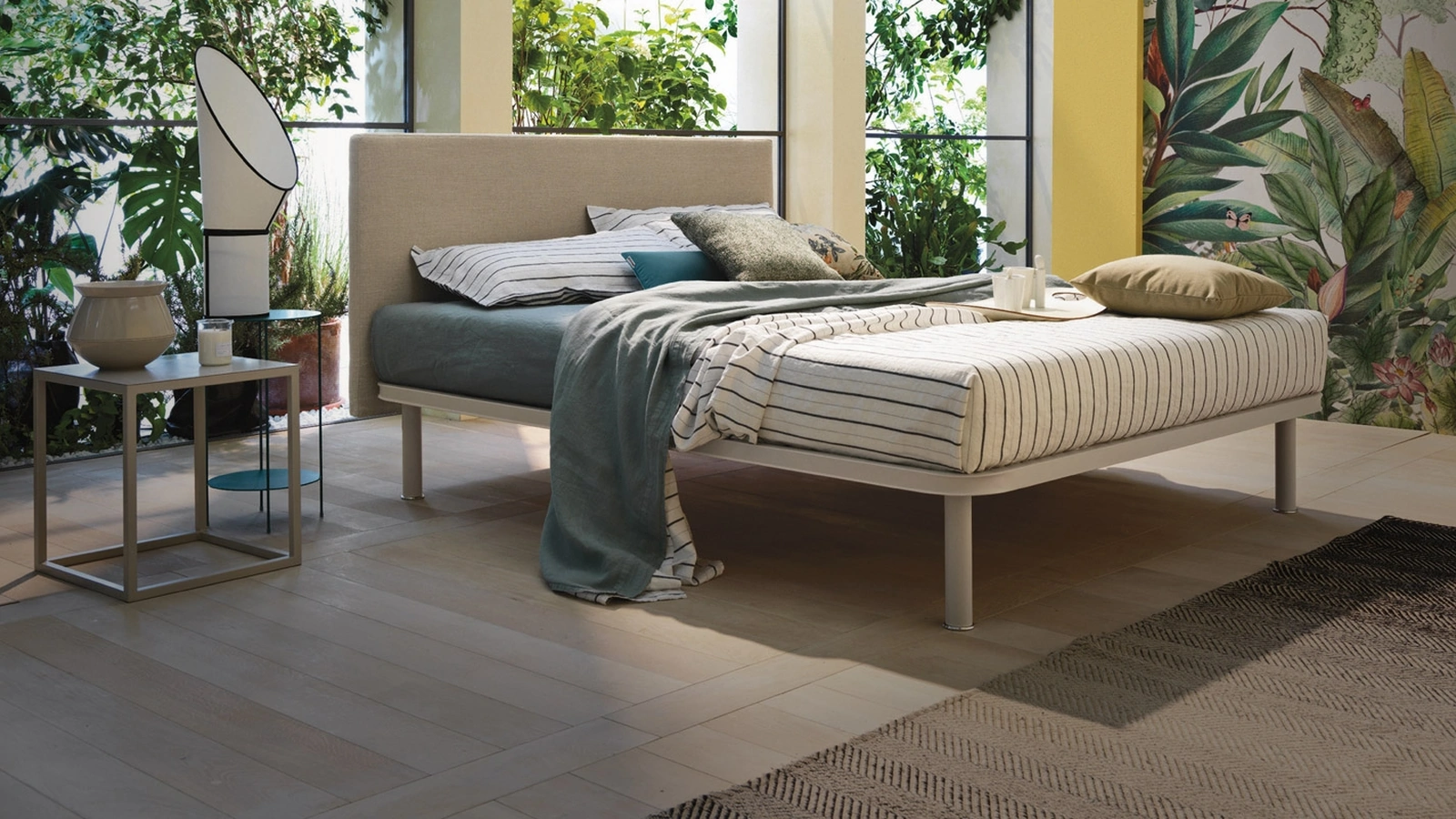 Letto con testiera Simplicity Project C50 di Dorsal