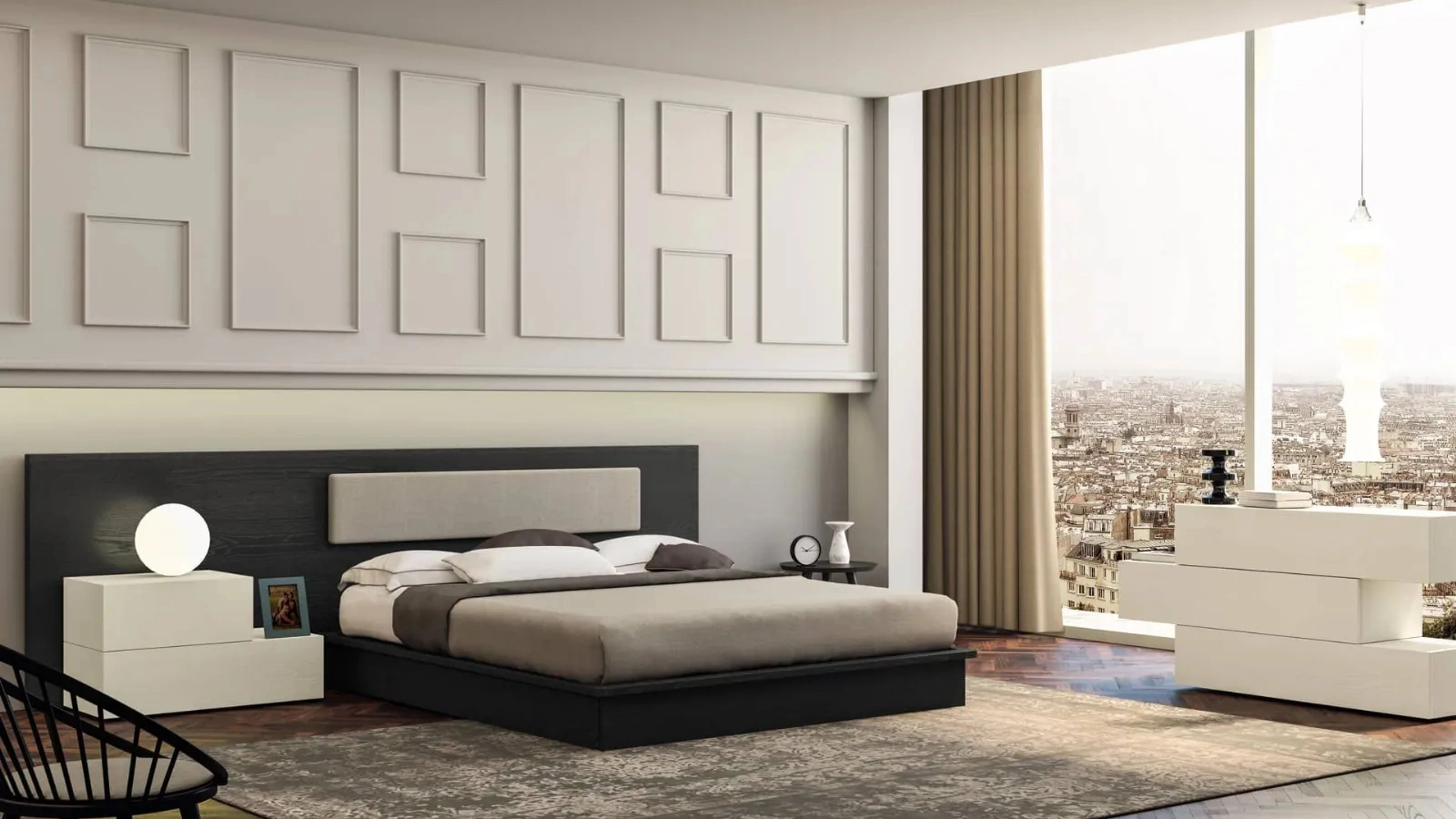 Letto Essential Alto con testiera di Fratelli Mirandola