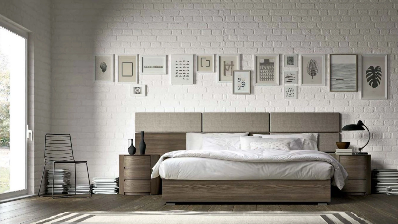 Letto con testiera Tetris GK9010 di Abitare Mobilstella