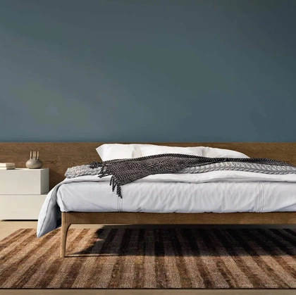 Letto sommier Le Fleur Boiserie in legno di rovere di Fratelli Mirandola