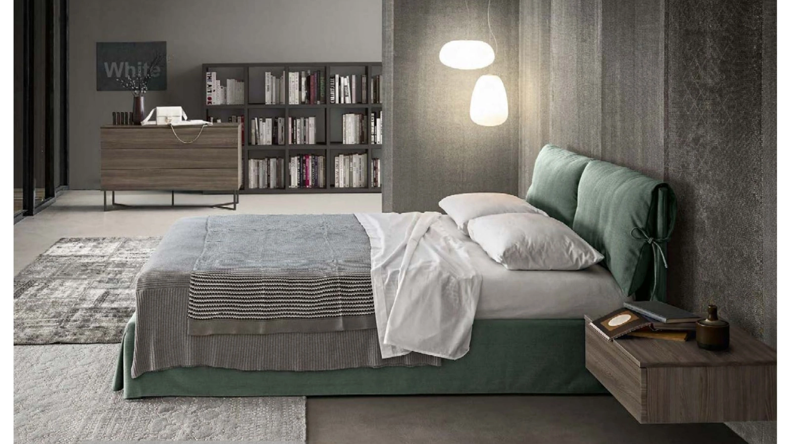 Letto in tessuto Matisse di Abitare Mobilstella