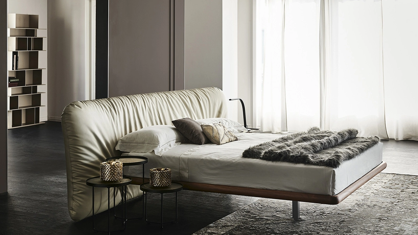 Letto in ecopelle Marlon di Cattelan Italia