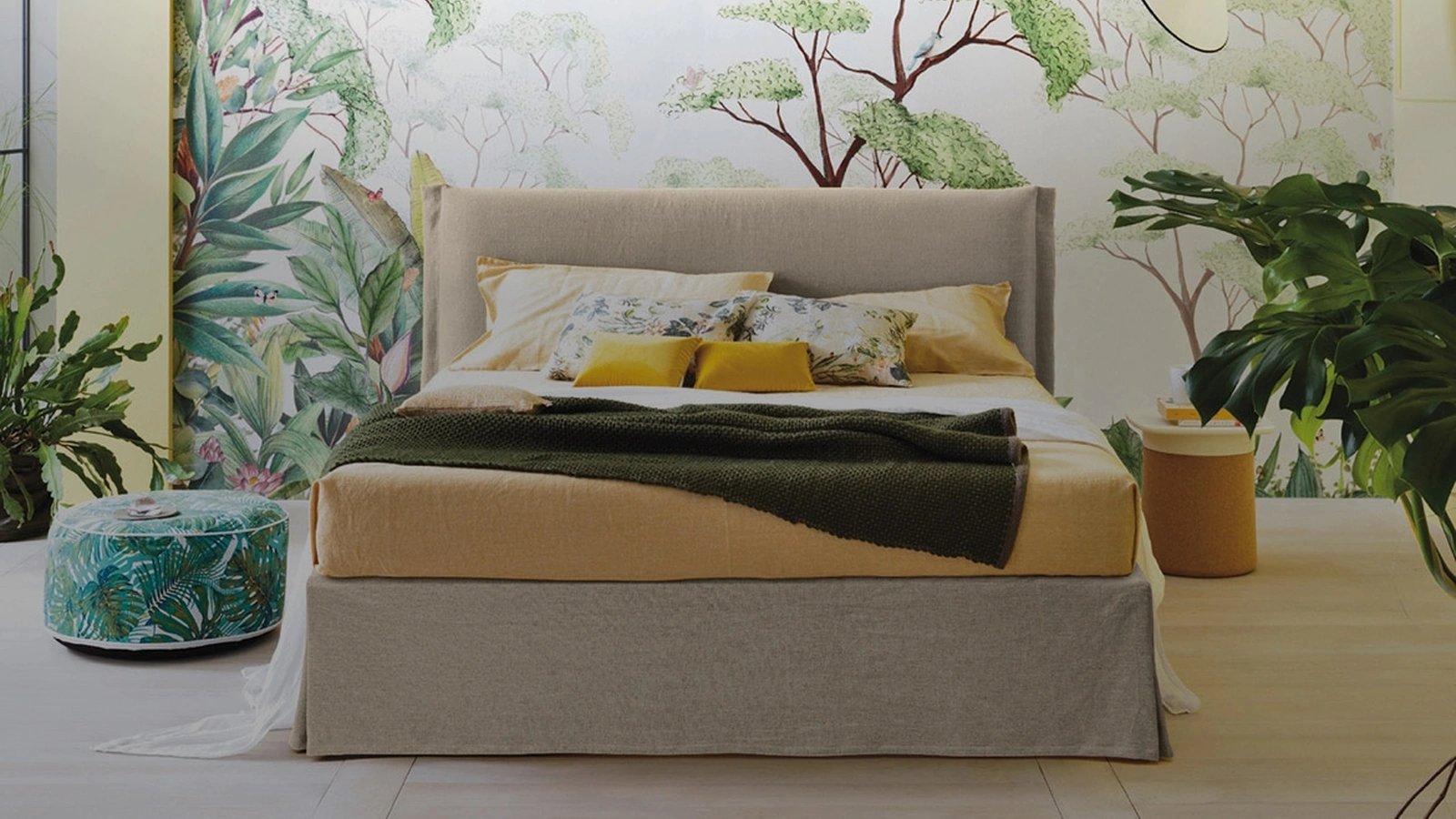 Letto in tessuto Simplicity Project C20 di Dorsal