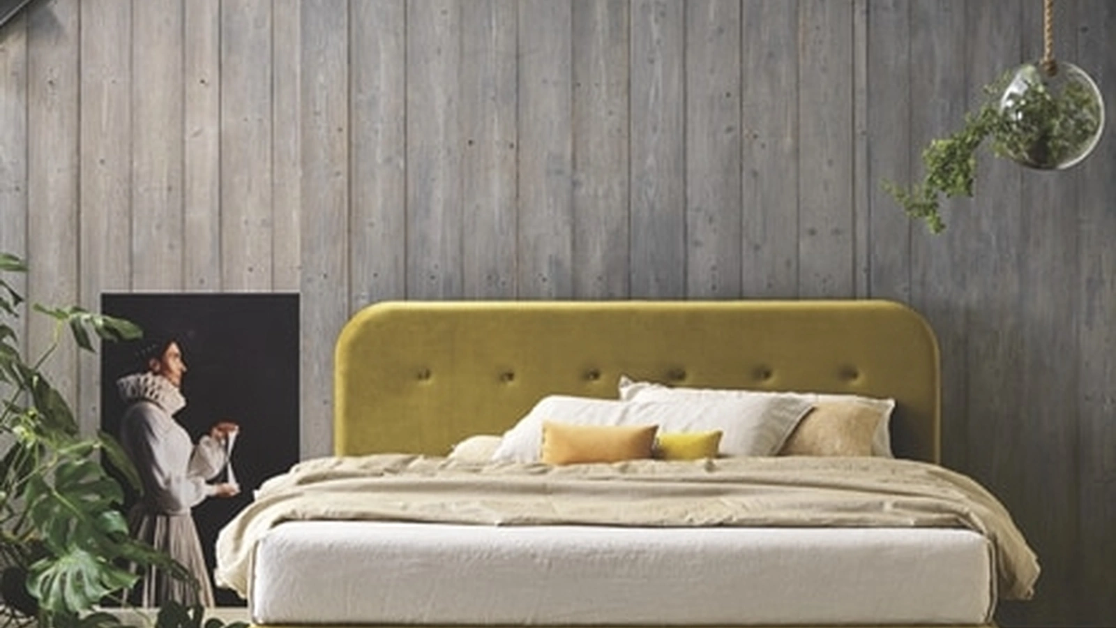 Letto Simplicity Project C85 in tessuto imbottito di Dorsal