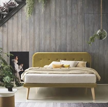 Letto Simplicity Project C85 in tessuto imbottito di Dorsal