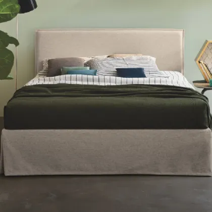 Letto in ecopelle Teo 28 con contenitore di Excò