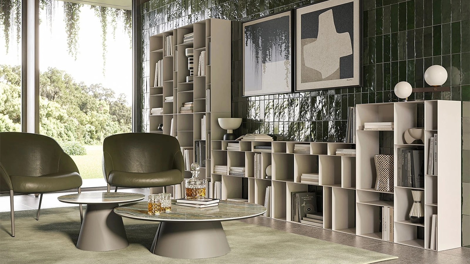 Libreria componibile Latitude di Cattelan Italia