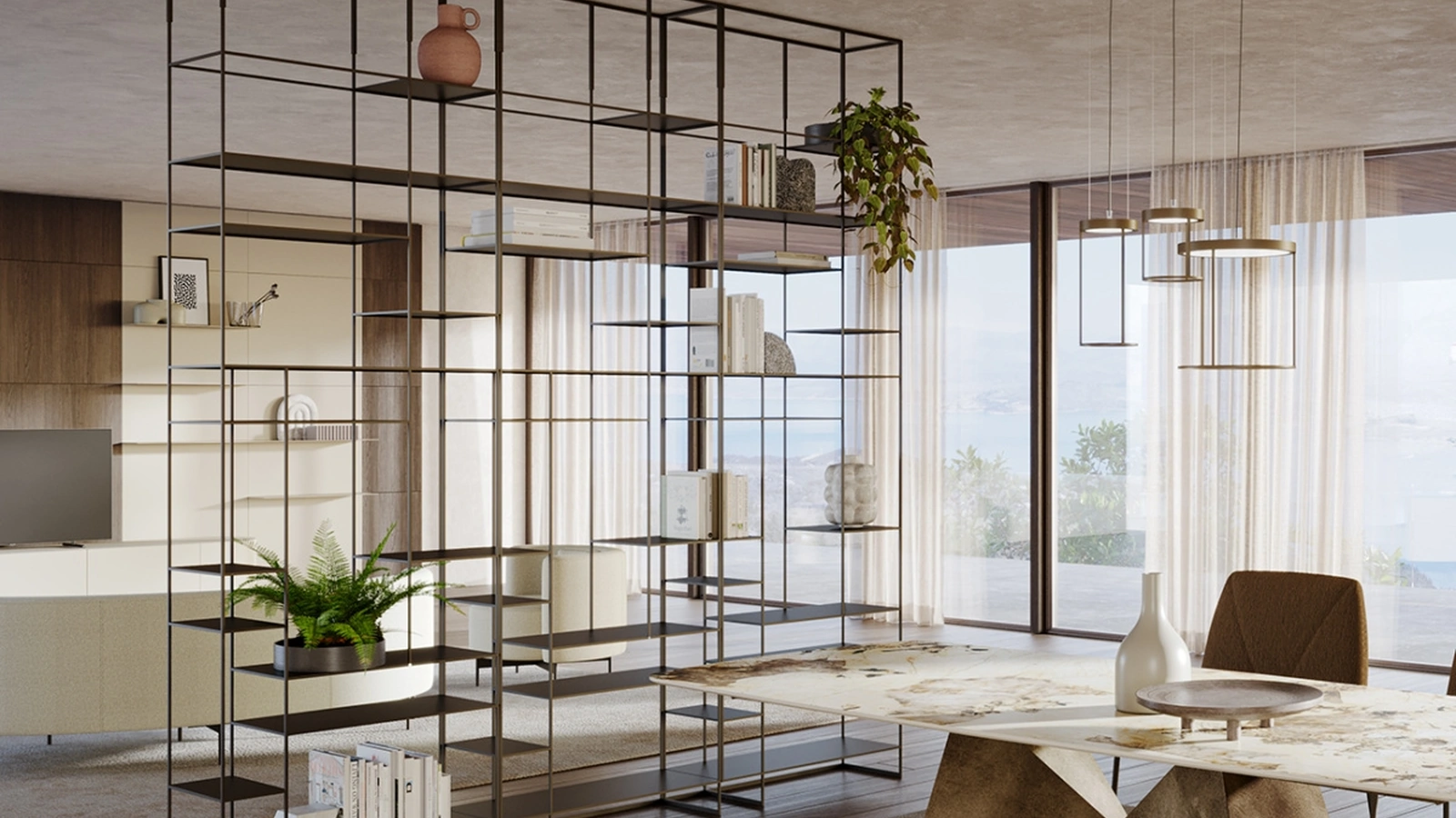 Libreria divisoria Levia Divider di Ronda Design