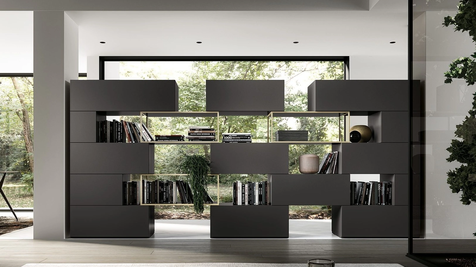 Libreria divisoria Fusion GF1325 di Abitare Mobilstella