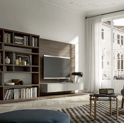 Libreria a muro GF5065 di Abitare Mobilstella