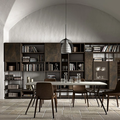 Libreria a muro Gabbia GH5055 di Abitare Mobilstella