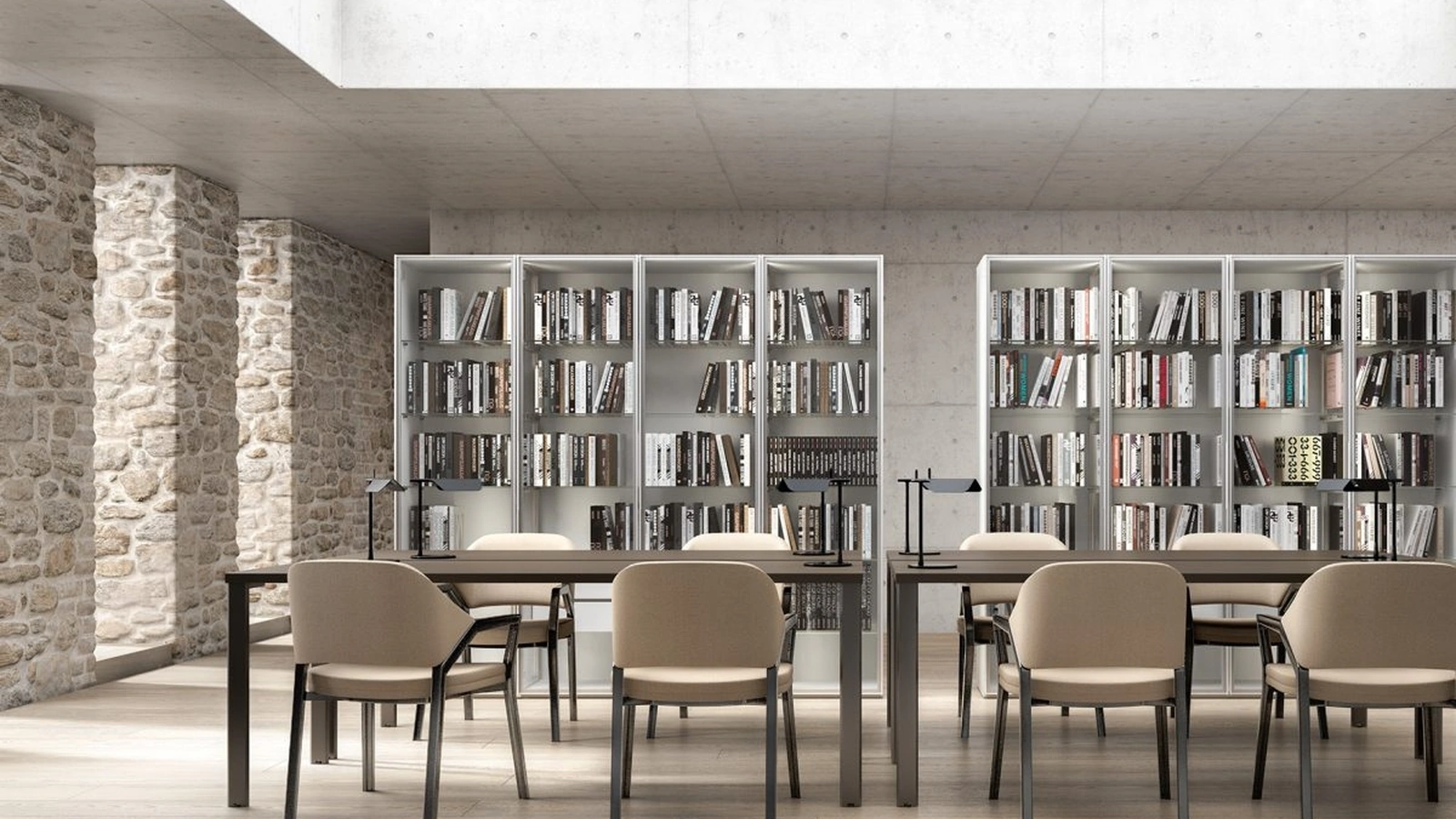 Libreria componibile Opera GHC040 di Abitare Mobilstella