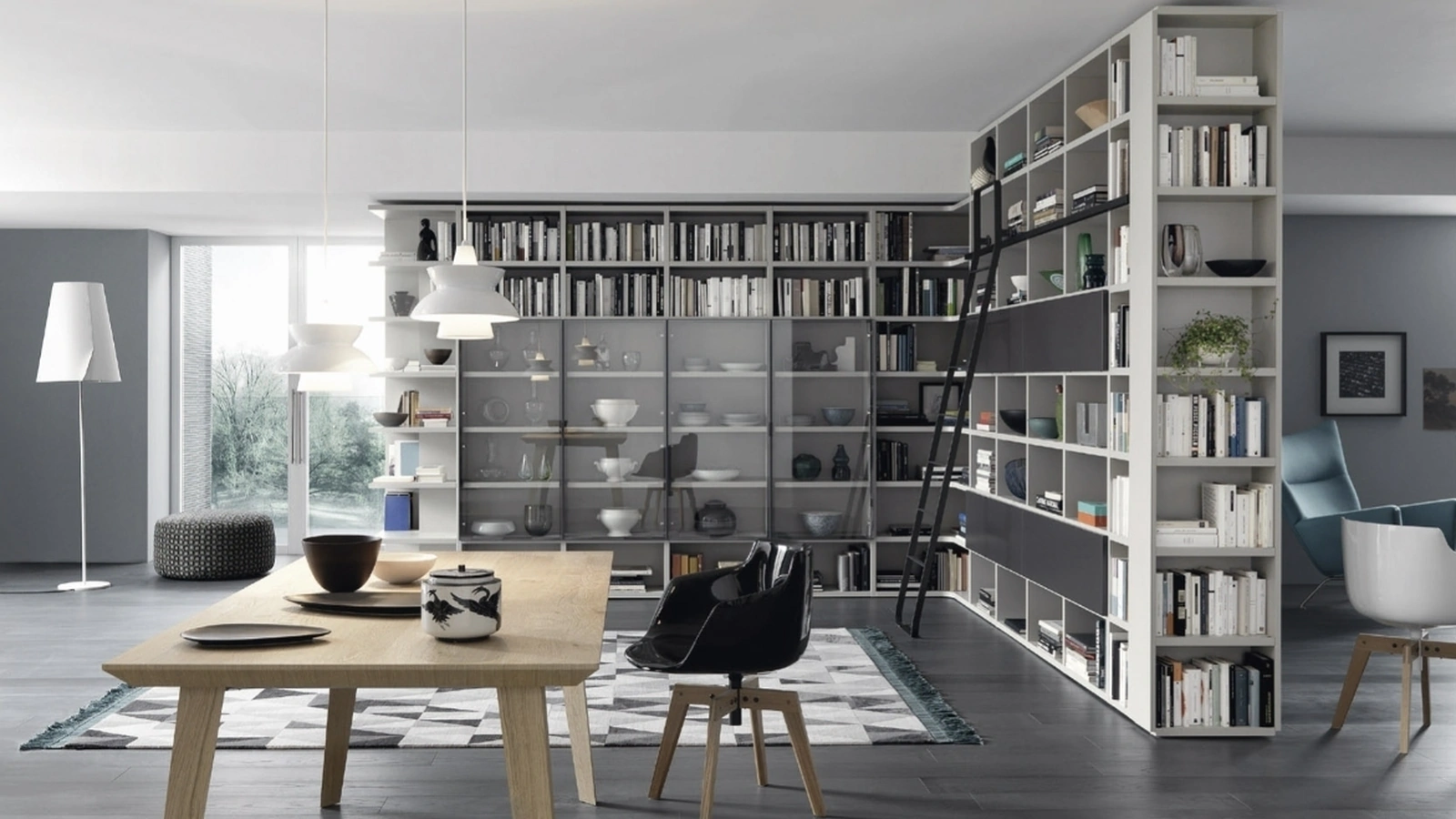 Libreria Modo Comp M6C88 di Sangiacomo