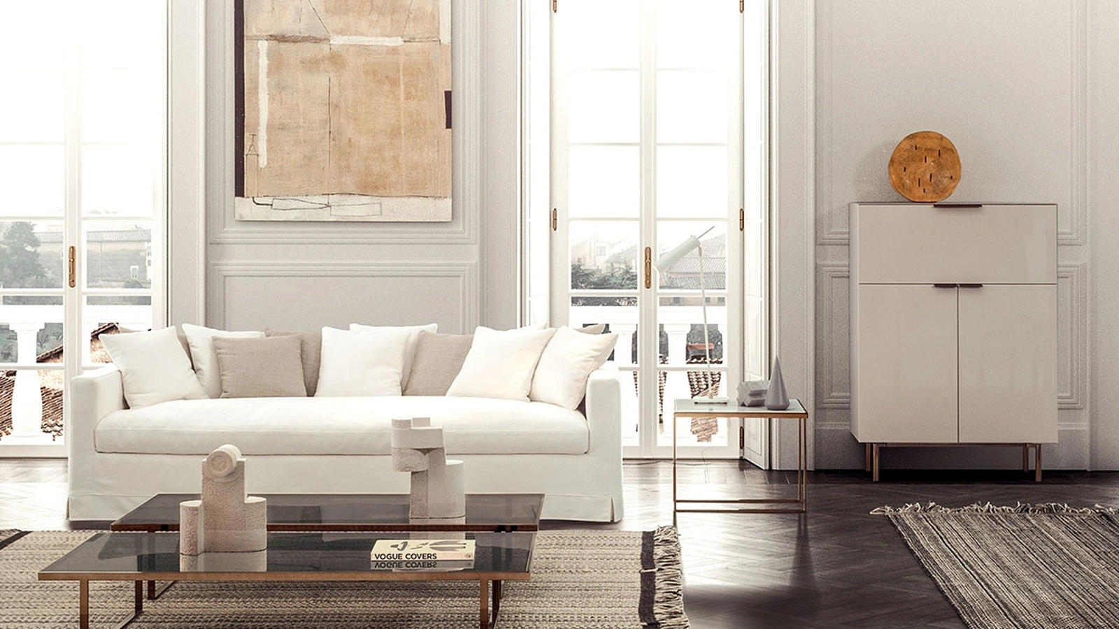 Madia Brema Alta in laccato lucido Seta di Pianca