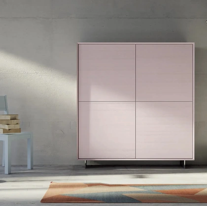 Madia alta Domus Articolo 1673|pa in legno di abete spazzolato e laccato di Fratelli Mirandola