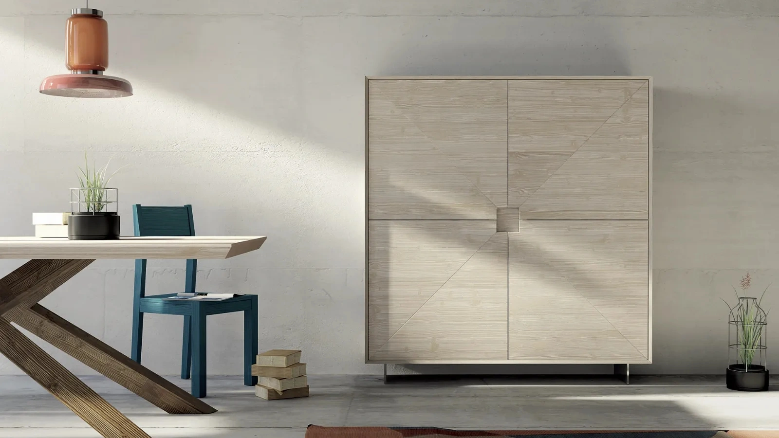 Madia Domus Aurea Art 1676|pa in legno patinato tortora di Fratelli Mirandola