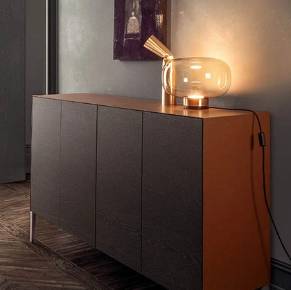 Madia Norma in finitura Borgogna di Pianca