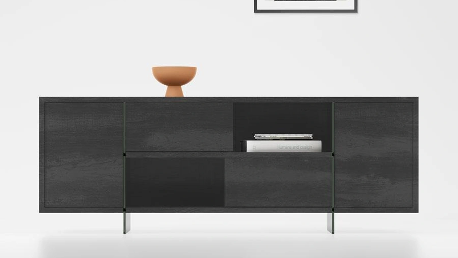 Madia Madison in laminato e vetro di Pezzani