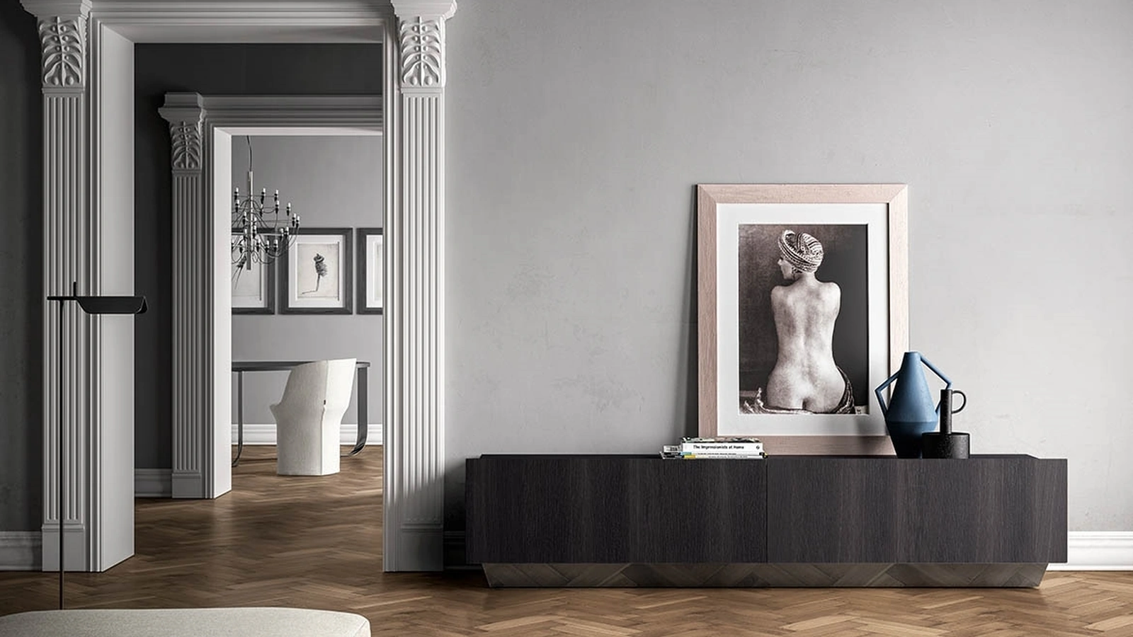 Madia Tosca in Rovere grigio di Pianca