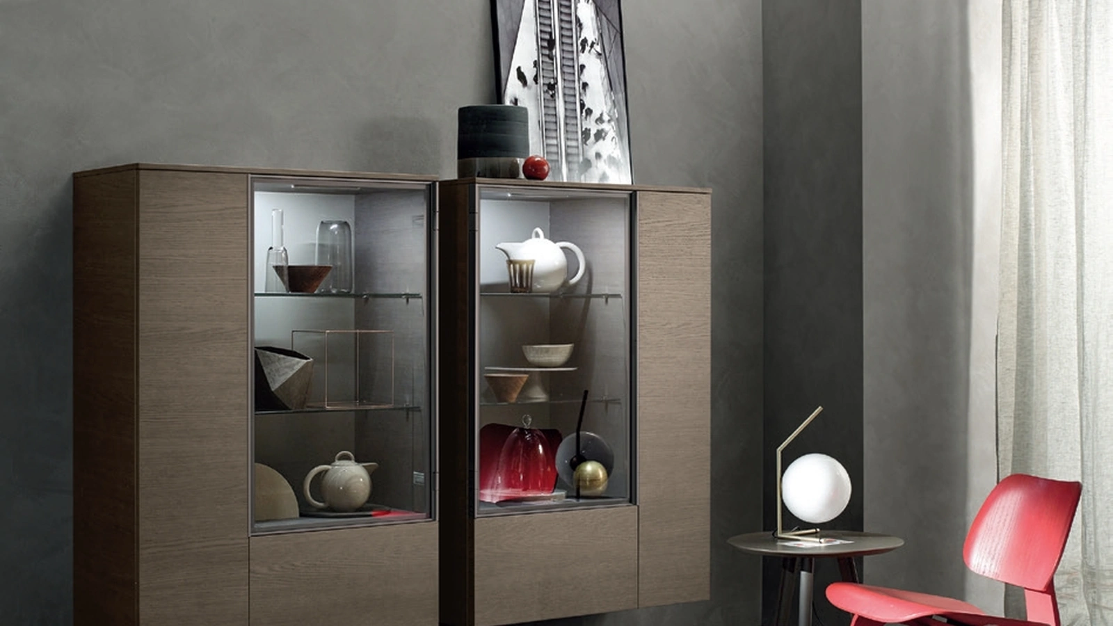 Madia Alta Scrigno 13 in Rovere argilla di Sangiacomo