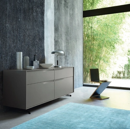 Madia Vela 09 in laccato opaco Ardesia di Sangiacomo