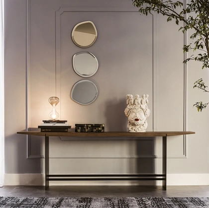 Consolle Trevi in legno e acciaio di Cattelan Italia