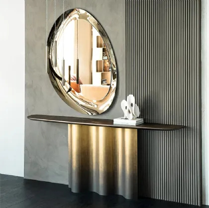 Consolle Trevi in legno e acciaio di Cattelan Italia