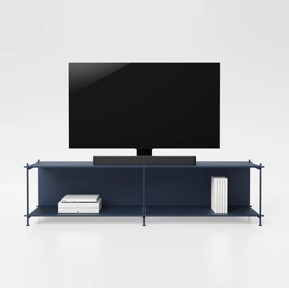 Mobile Porta Tv minimalista in acciao e laminato Musa 01 di Pezzani