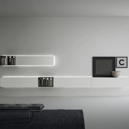 Mobile Contenitore sospeso con librerie di Caccaro