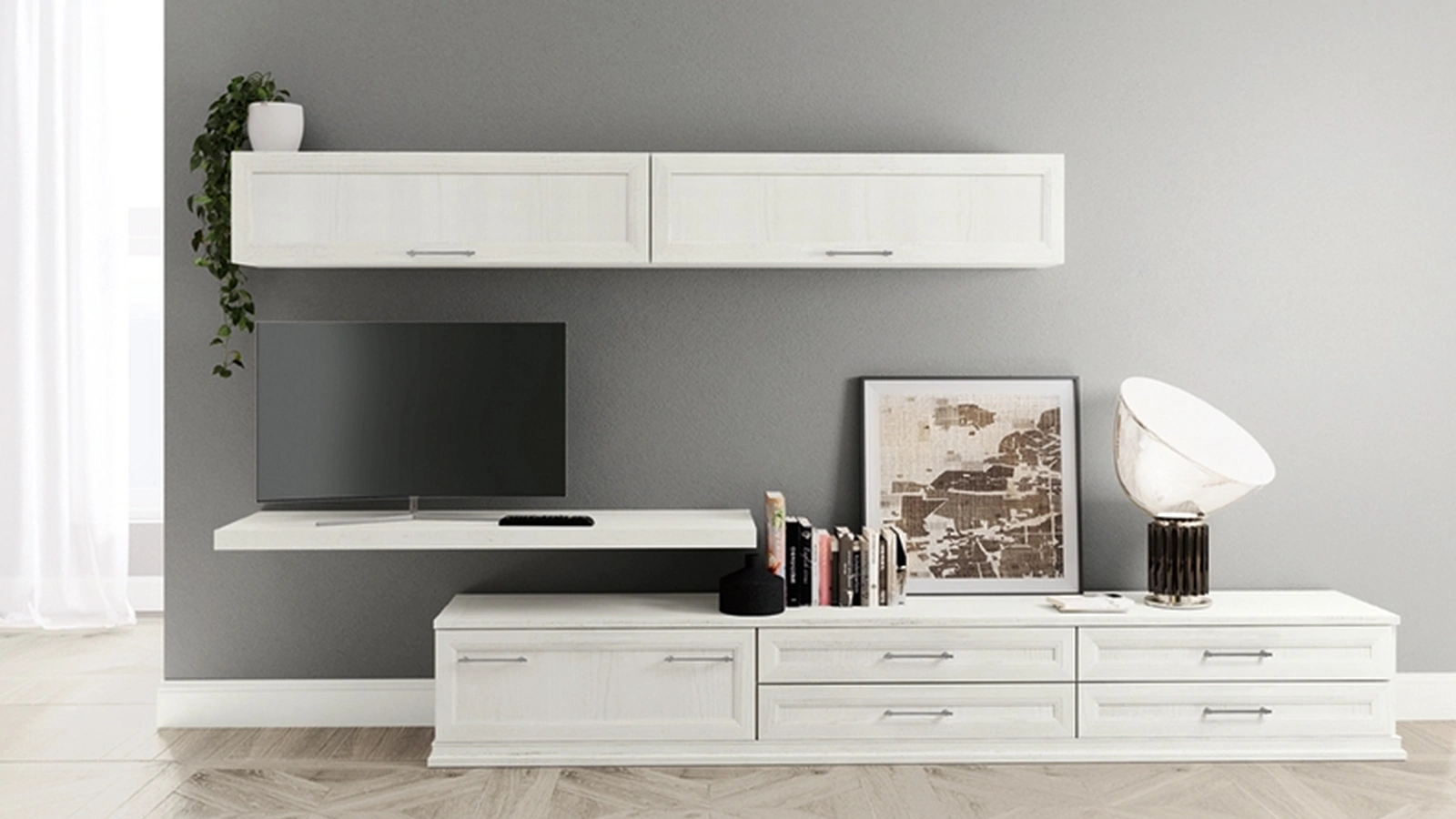 Parete Attrezzata Arcadia AS020 di Colombini Casa