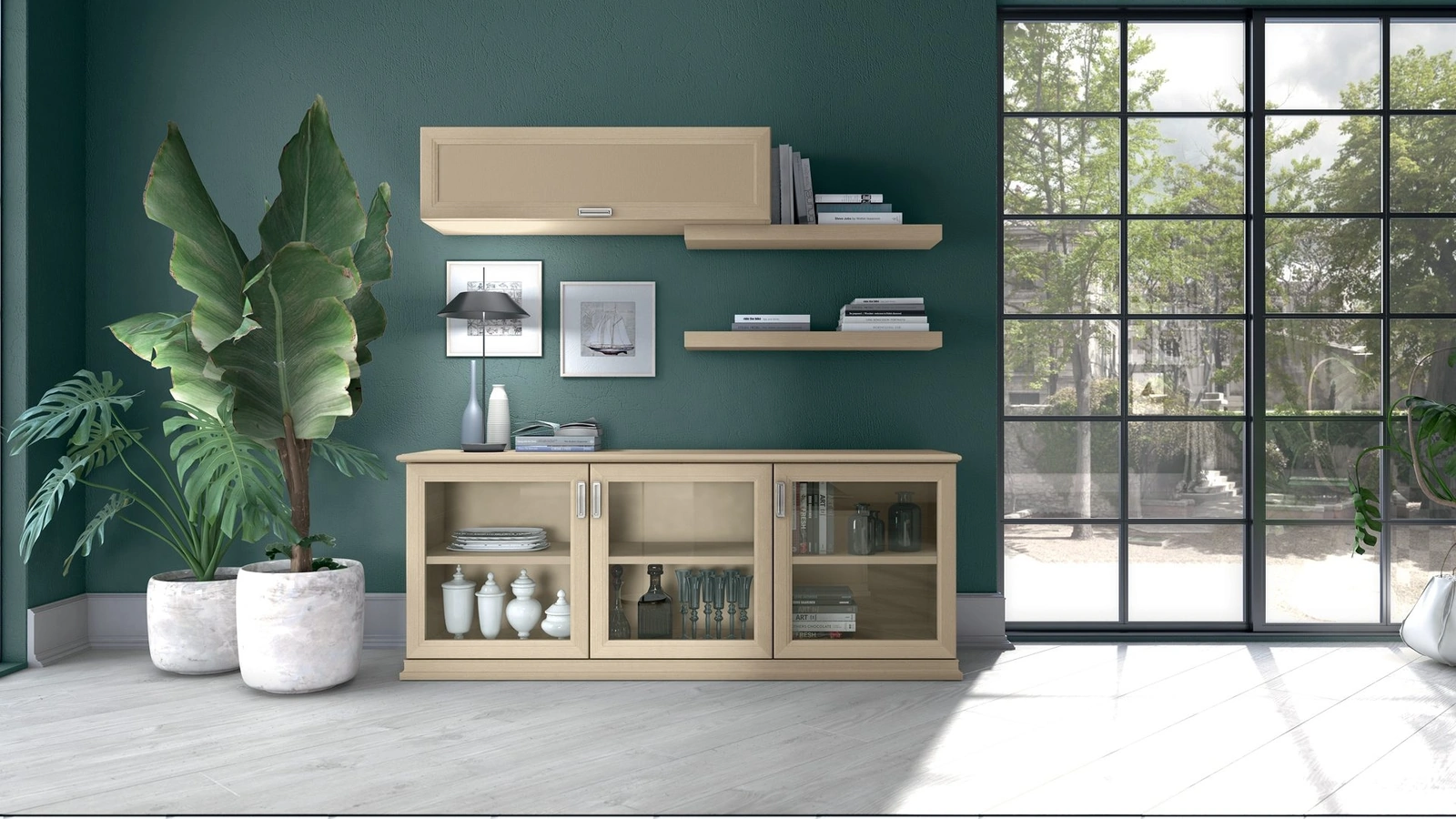 Parete Attrezzata Arcadia AS119 di Colombini Casa