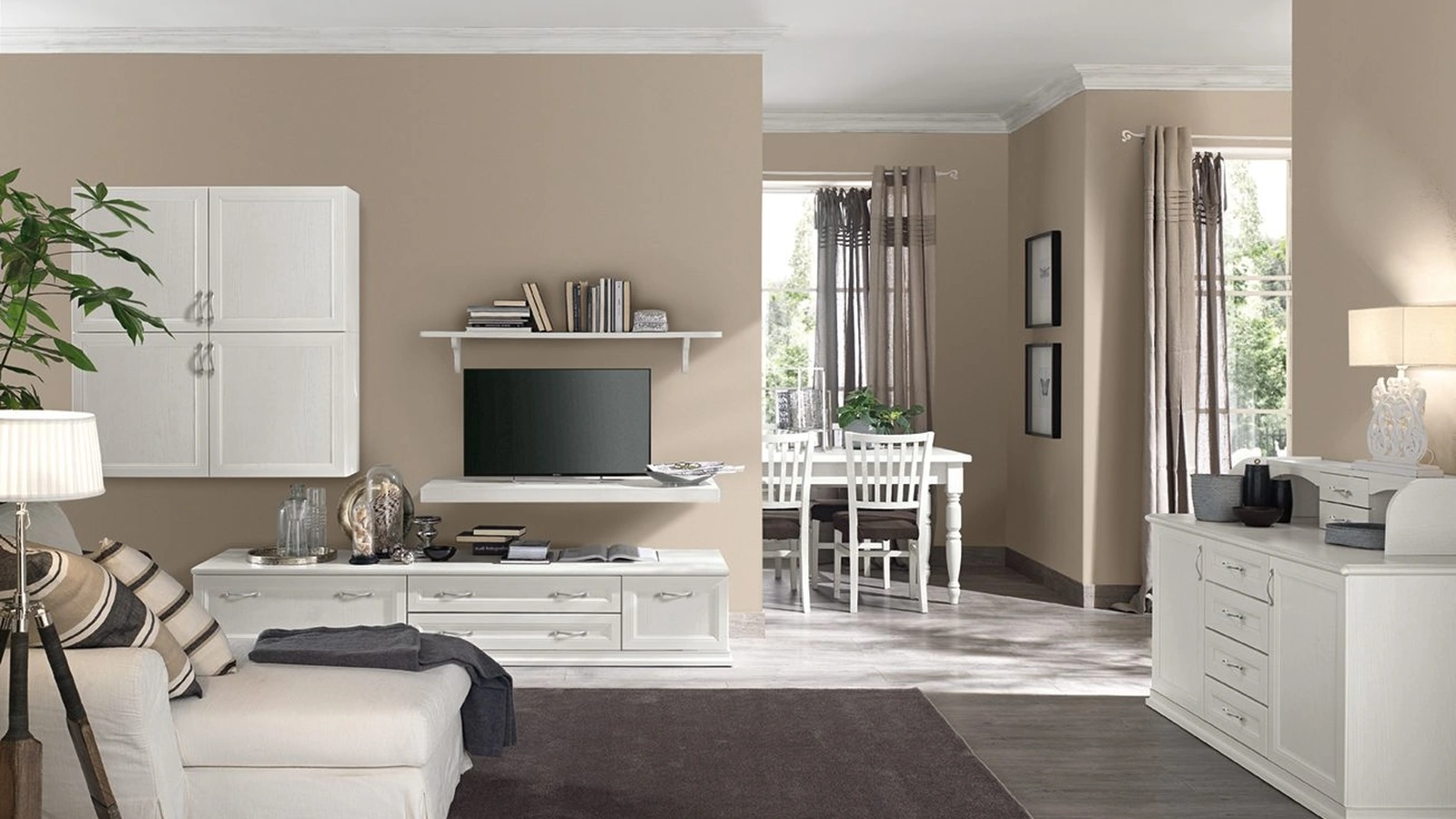 Parete Attrezzata Arcadia L021 di Colombini Casa