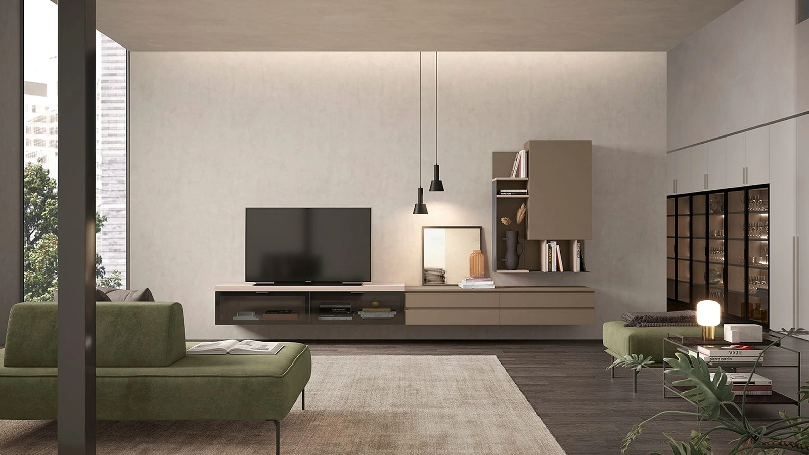 Parete Attrezzata sospesa Golf L11 di Colombini Casa