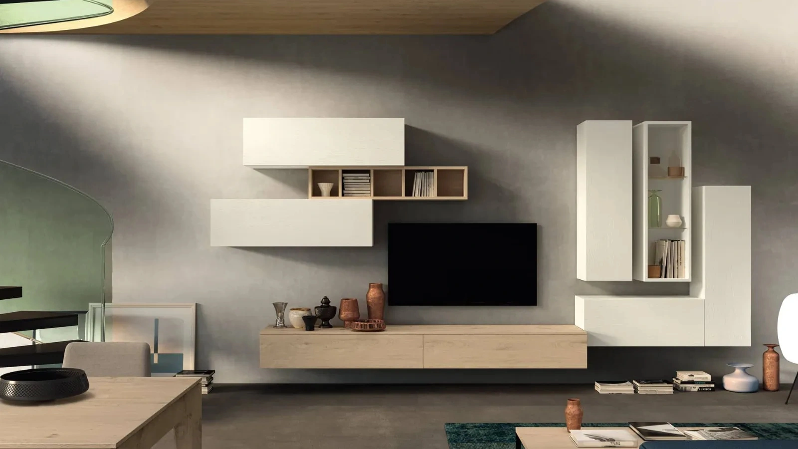 Parete attrezzata Cheba 07 di Fratelli Mirandola