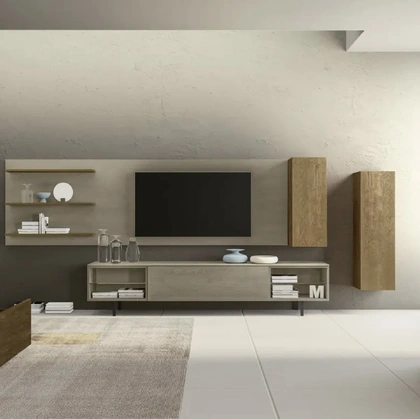 Parete attrezzata con libreria Cheba 02 Fratelli Mirandola