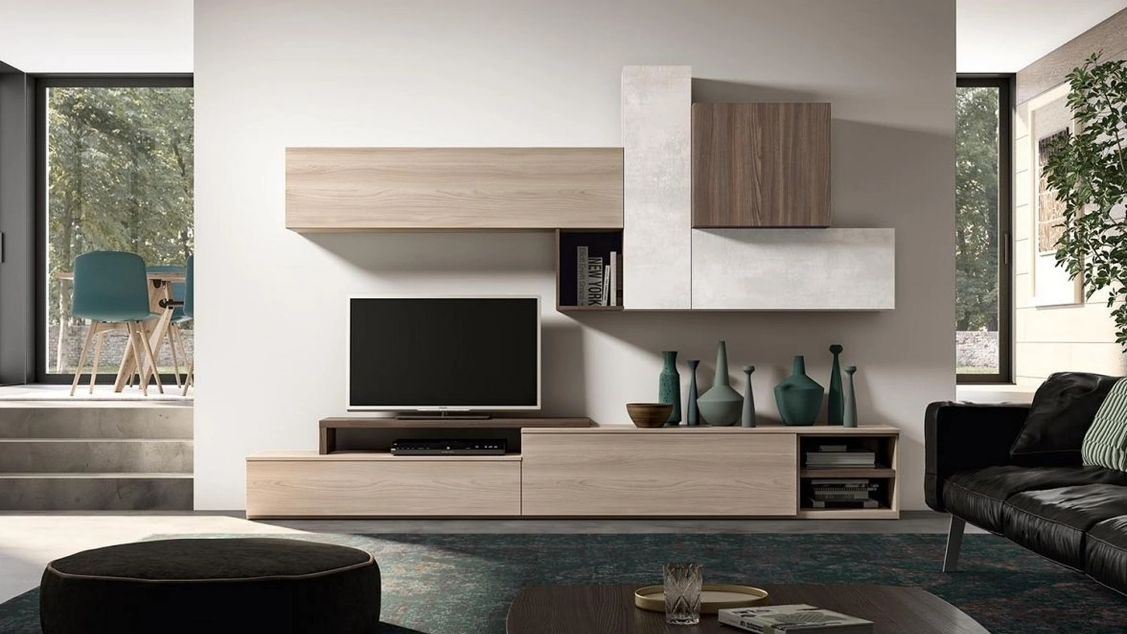 Parete Attrezzata Living GF 1100 di Abitare Mobilstella