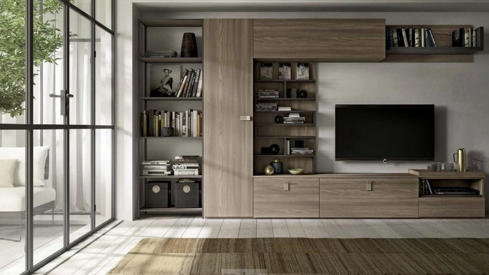 Parete Attrezzata Living GF1080 di Abitare Mobilstella