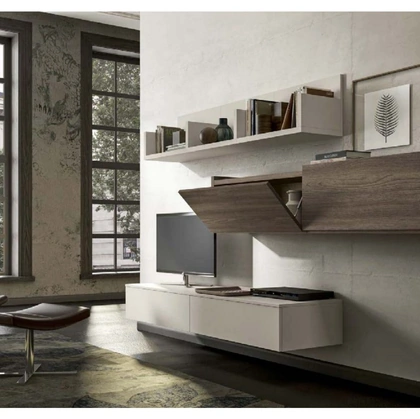 Parete Attrezzata Living GF1125 di Abitare Mobilstella