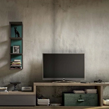 Parete attrezzata Living GF1060 di Abitare Mobilstella