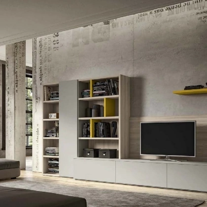 Parete attrezzata Living GF5070 di Abitare Mobilstella