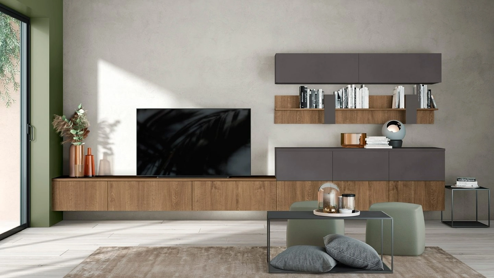 Parete Attrezzata Volo L014 di Colombini Casa