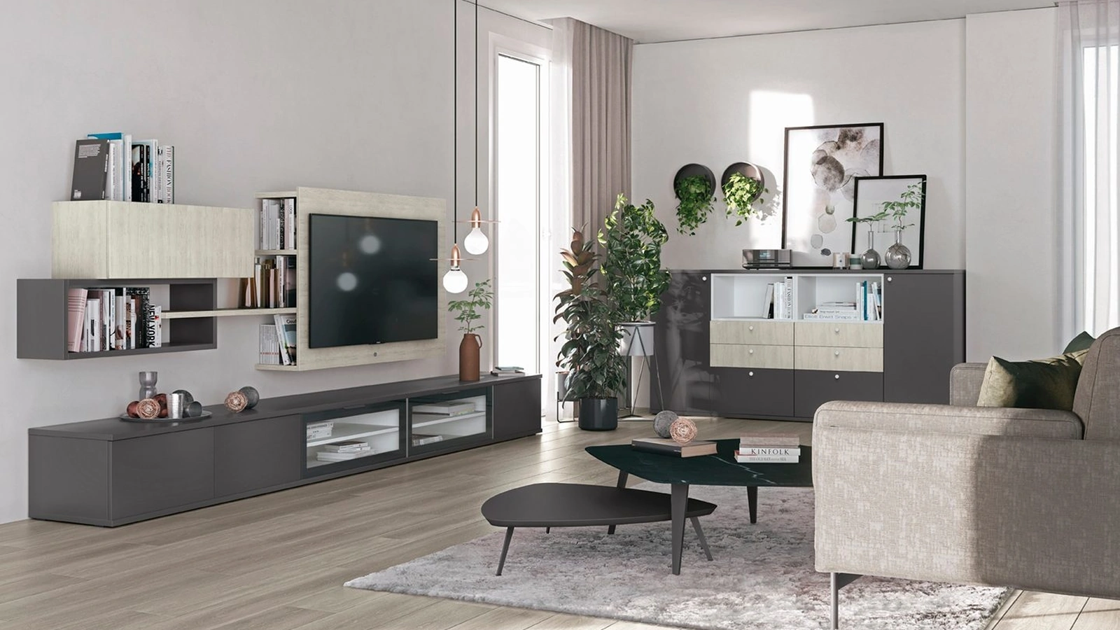 Parete Attrezzata Volo L017 di Colombini Casa