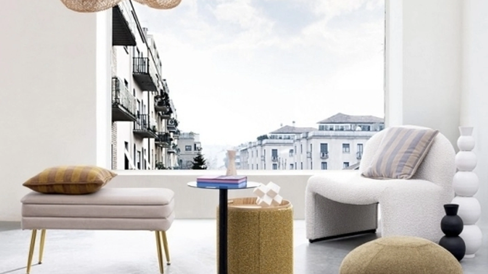 Poltroncina in tessuto Bassilla di Bizzotto