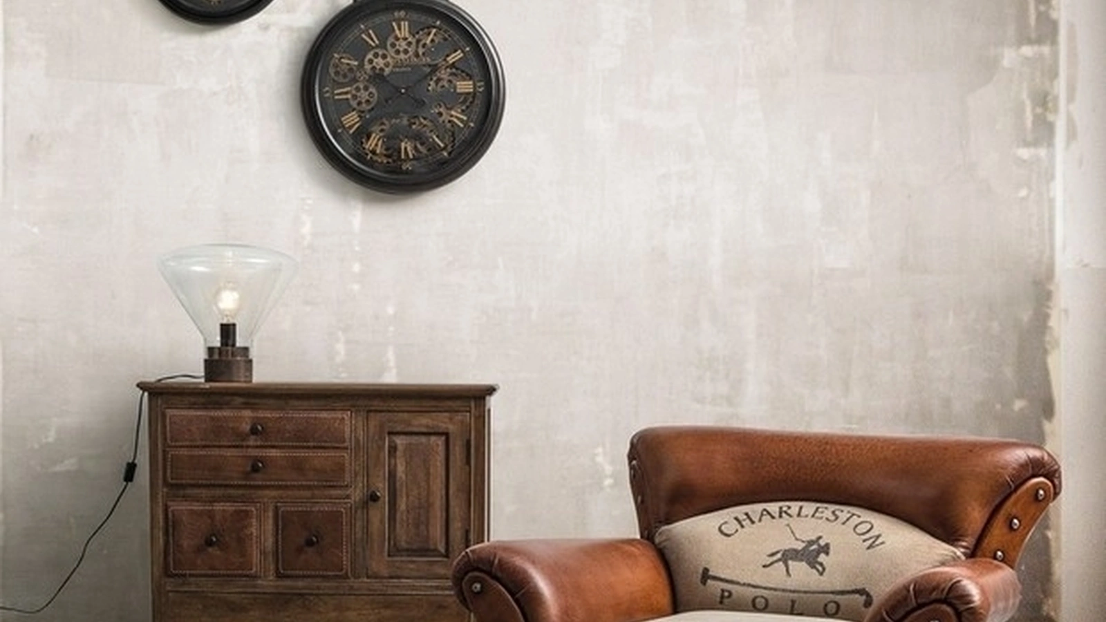 Poltrona in pelle Charleston di Bizzotto