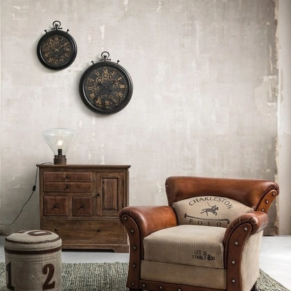 Poltrona in pelle Charleston di Bizzotto